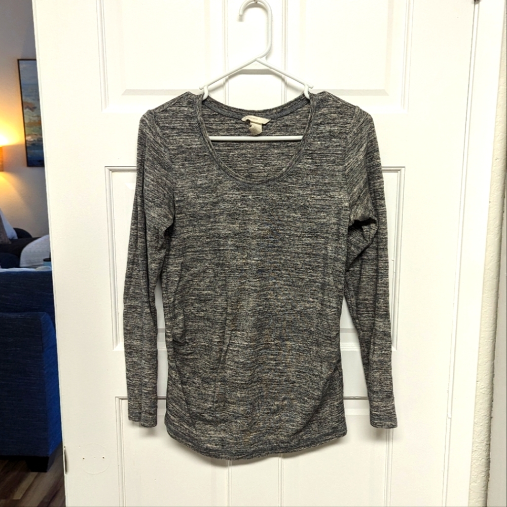 Grey maternity long sleeve